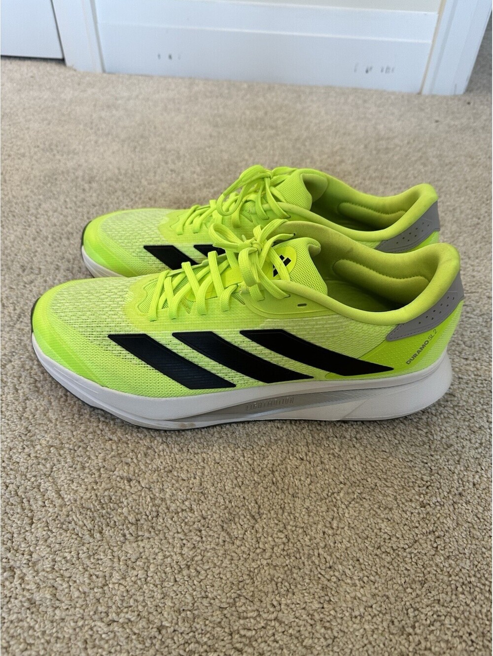 ADIDAS DURAMO SL2 Men’s Size 14 Neon Green/Black
